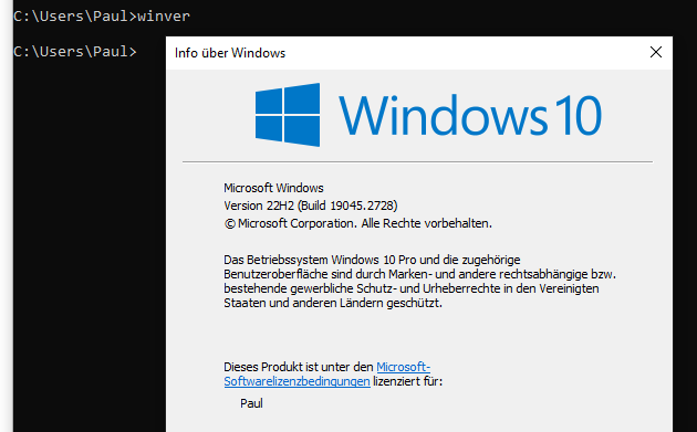 Winver Windows 10
